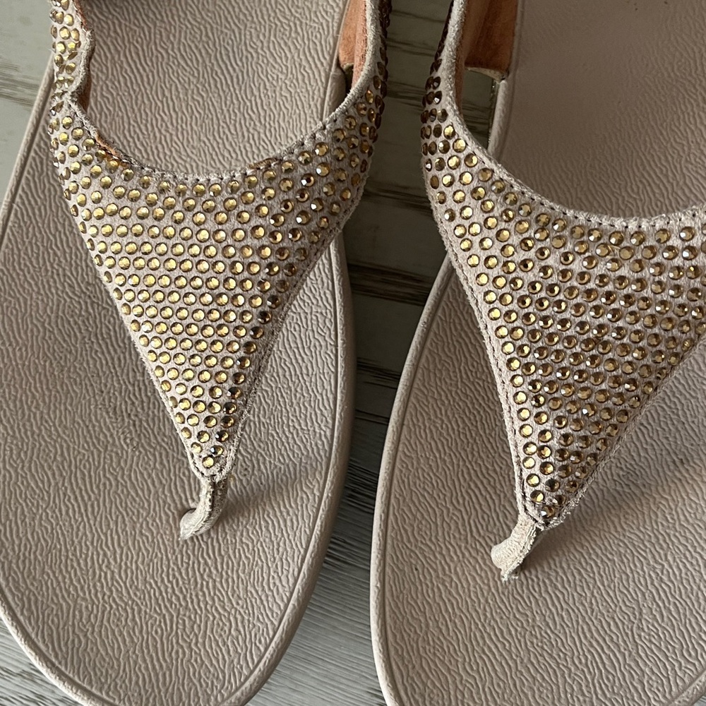 Fitflop gold crystal sandals - Picture 2 of 5